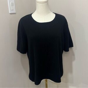 APOSTROPHE Cashmere‎ short sleeve top XL 100% cashmere